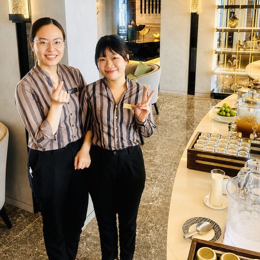 Jenny (left) and Stella (right) work in the Club Lounge on Floor 24 and are two of the many staff we loved at this hotel. They both are exceptional and helped make our stay amazing!
