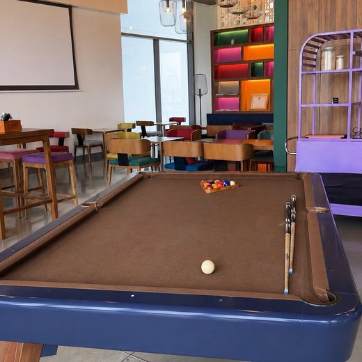 Wink Space, the hotel's colorful, always-on social area.